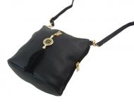 Crossbody dámská kabelka s bočními kapsami 2494-BB černá