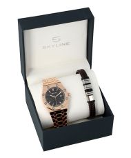 SKYLINE pánská dárková sada hodinky s náramkem 2850-9