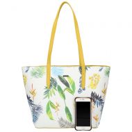 DAVID JONES Žlutá dámská kabelka přes rameno v květovaném designu 6306-4