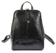 Kožený černý dámský batoh Florence