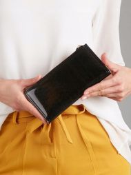 Černá dámská peněženka v dárkové krabičce MILANO DESIGN