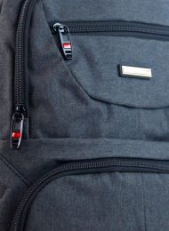 New Berry Elegantní polstrovaný školní batoh L18105 tmavě šedý