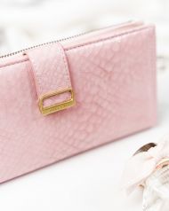 Růžová hadí dámská peněženka v dárkové krabičce MILANO DESIGN