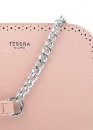 Růžová crossbody dámská kabelka se dvěma oddíly TESSRA