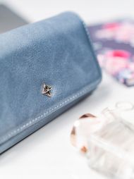 Modrá dámská peněženka v dárkové krabičce MILANO DESIGN