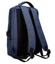 Modrý batoh pro notebook 15,6 palce, USB, UNI
