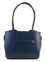 Modrá elegantní kabelka přes rameno S698 GROSSO