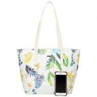 DAVID JONES Bílá dámská kabelka přes rameno v květovaném designu 6306-4