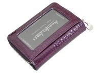 Jennifer Jones Kožená černá malá dámská peněženka RFID