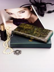 Cavaldi zelená dámská peněženka kůže/PU v dárkové krabičce