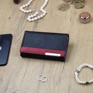 Gregorio Kožená černo-červená dámská peněženka v dárkové krabičce