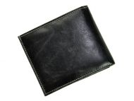 Černá pánská kožená peněženka v krabičce WILD