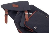Černý batoh s klopou pro notebook do 15,6 palce Rovicky