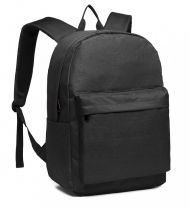 KONO Velký školní batoh černý Unisex