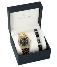 SKYLINE pánská dárková sada hodinky s náramkem 2850-7