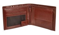 Koňakově hnědá pánská kožená peněženka RFID v krabičce GROSSO