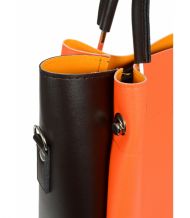 Neonová oranžová elegantní dámská kabelka S728 GROSSO