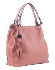 Růžová moderní kabelka přes rameno 3990-BB