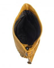 Okrově žlutá středně velká crossbody dámská kabelka XH5046