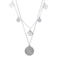 Stříbrný dámský náhrdelník se stromem života MV170093