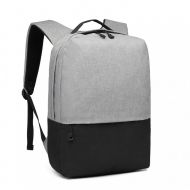 KONO šedo-černý elegantní batoh nepromokavý s USB portem UNISEX