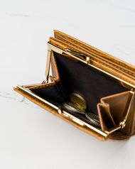 Camel hnědá kroko dámská peněženka v dárkové krabičce MILANO DESIGN