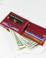 Červená hadí dámská peněženka v dárkové krabičce MILANO DESIGN