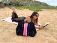 Neoprenová dámská plážová taška voděodolná kamufláž zeleno-černá NG13
