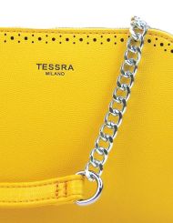 Žlutá crossbody dámská kabelka se dvěma oddíly TESSRA
