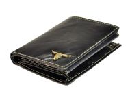 Černá pánská kožená peněženka v krabičce BUFFALO WILD