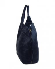 Moderní tmavě modrá dámská kabelka přes rameno 5064-TS