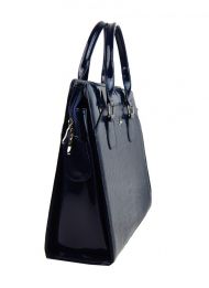 Dámská elegantní taška na notebook modrý lak ST01 15.6&quot; GROSSO