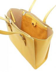 DAVID JONES Žlutá velká dámská kabelka přes rameno