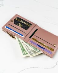 Camel hnědá matná dámská peněženka v dárkové krabičce MILANO DESIGN