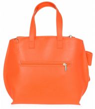 Oranžová dámská kabelka s mašlí S739 GROSSO