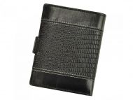 Kožená pánská peněženka černá RFID v krabičce WILD