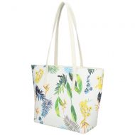 DAVID JONES Bílá dámská kabelka přes rameno v květovaném designu 6306-4
