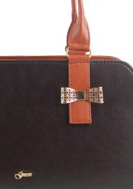 Hnědo-skořicová elegantní dámská kabelka S411 GROSSO