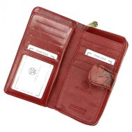 GREGORIO Kožená červená dámská peněženka v krabičce