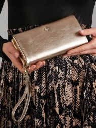 Zlatá dámská peněženka s obvodovým zipem v krabičce MILANO DESIGN
