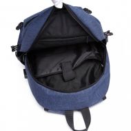 KONO modrý moderní elegantní batoh s USB portem UNISEX