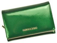 Gregorio zelená lakovaná dámská kožená peněženka v dárkové krabičce