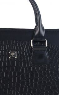 PUNCE LC-01 černá matná dámská kabelka pro notebook do 15.6 palce