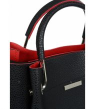 Černo-červená elegantní dámská kabelka S728 GROSSO