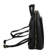 Elegantní menší dámský batůžek / kabelka světlá starorůžová