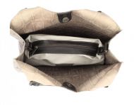 Kožená velká dámská kabelka Ginevra šedá