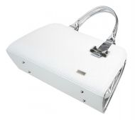 Bílo-stříbrná elegantní dámská kabelka S411 GROSSO