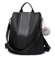 Černý dámský batoh / kabelka přes rameno Miss Lulu
