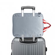 Stříbrná pánská multifunkční cestovní taška do ruky i přes rameno