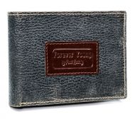 Kožená šedá pánská peněženka v krabičce RFID Forever Young